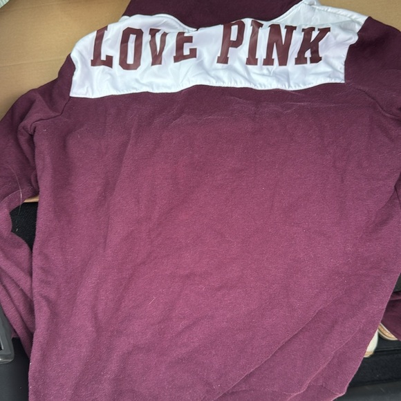 2 PINK XS quarter zip jackets - Picture 2 of 4